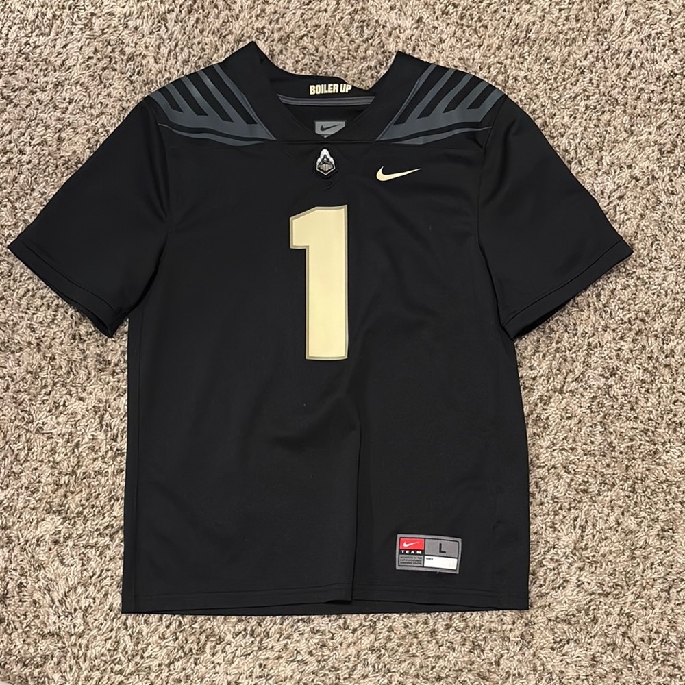 Nike YOUTH Black and Gold Jersey